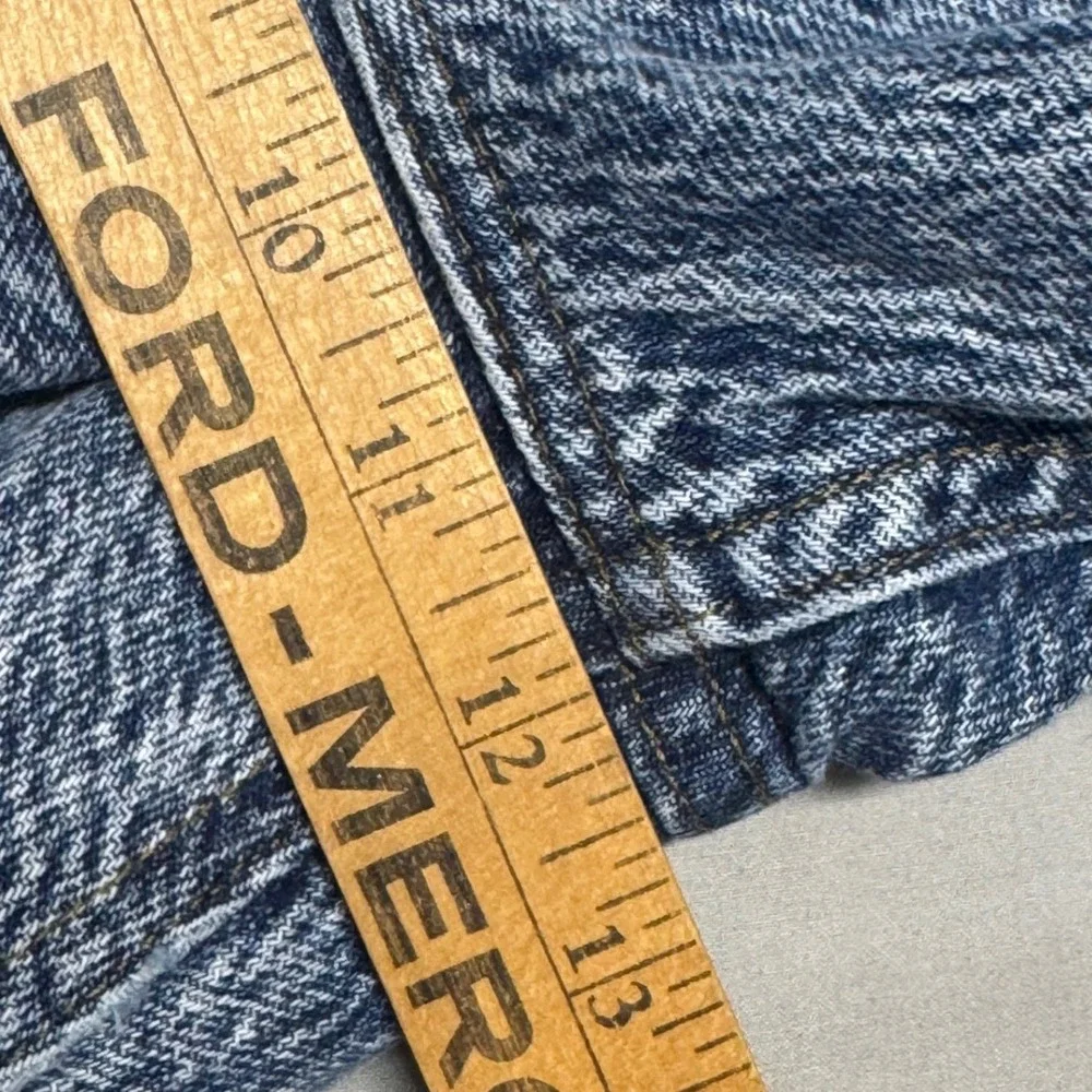 Vintage Lee Storm Rider Acid Wash Jeans 1980s USA Union Made Blue 33x34 (32x32)